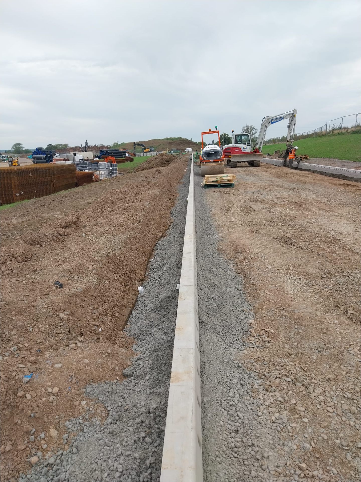 Curved kerb detail
